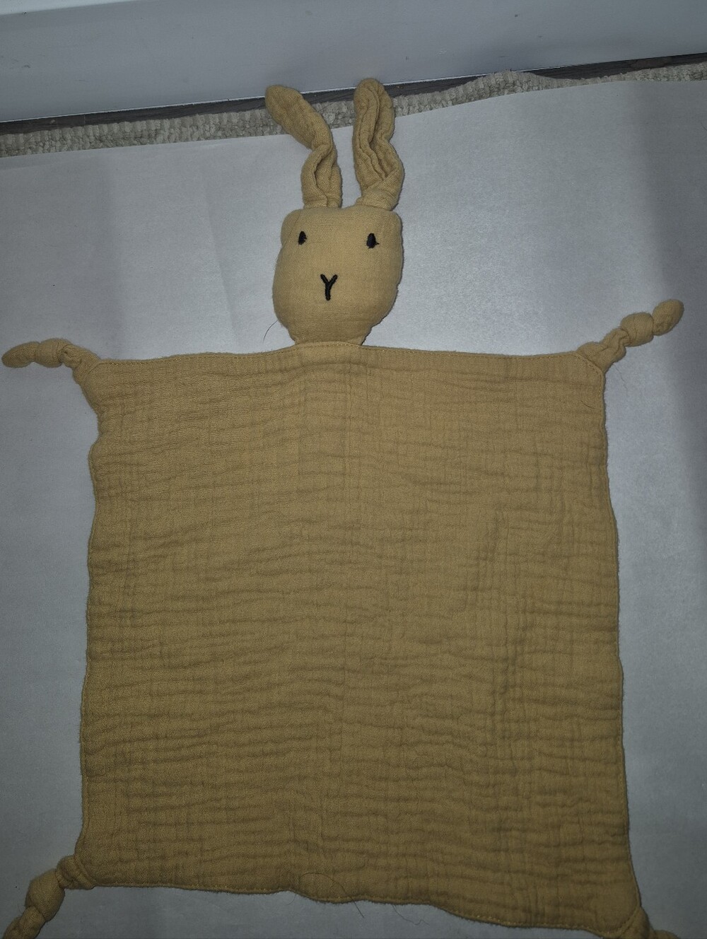 *5 Items for $25* Organic Muslin Lovey Blanket Bunny
